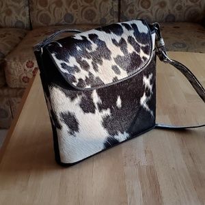 Purse, handmade leather crossbody, cowhide, handcr
